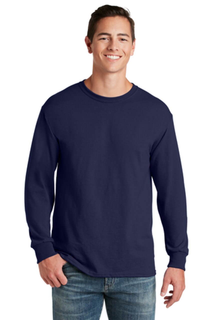 JERZEES® Dri-Power Crewneck Slim Fit Long Sleeve 50/50 T-Shirt